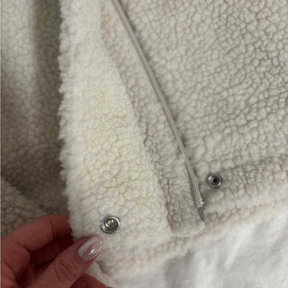 Calvin Klein Cream Fleece Jacket - Picture 6 of 6